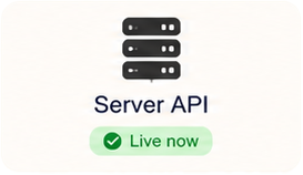 API del server — Disponibile ora