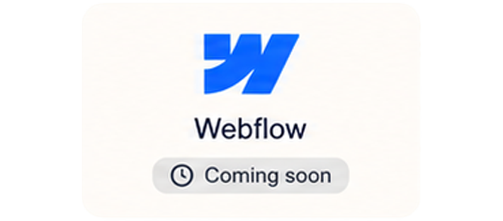 Webflow — Prossimamente