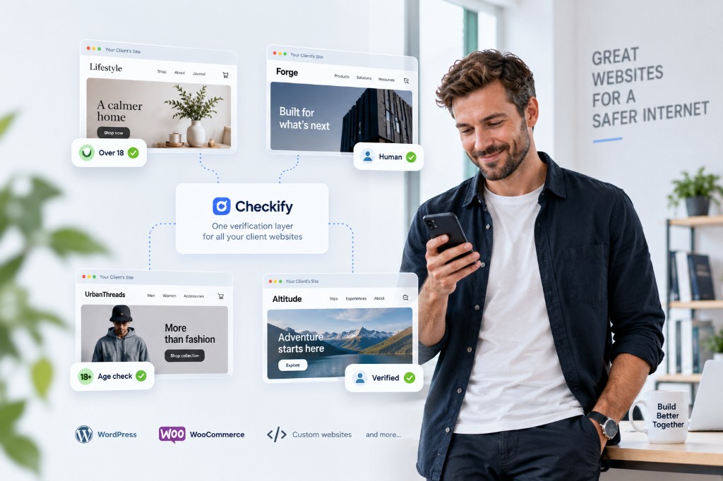 Web developer using Checkify across multiple client websites